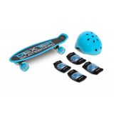 Toyz Skateboard Dexter modrý + prilba a chrániče