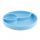 CHICCO Silikónový tanier modrý 12 m+