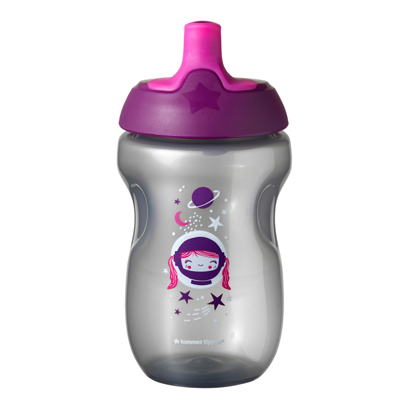 Tommee Tippee Športová fľaša 300 ml., 12m+ (471208) fialová ks