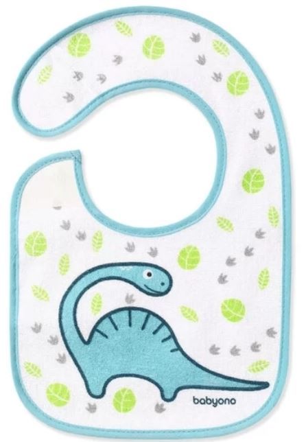 BabyOno 831 froté podbradník I eat and I grow, 3m+ Tmavo modrá ks