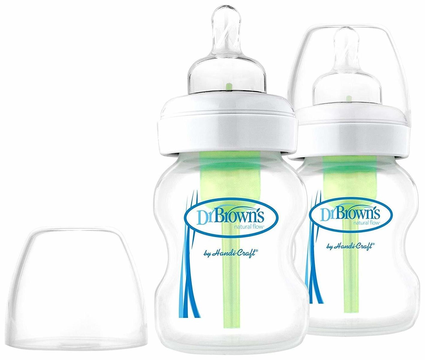 Dr. Brown's Sklenená Kojenecká fľaša Wide-Neck Options 2x150 ml, 0m+
