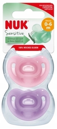 NUK 730380 Sensitive girl 0-6m, 2ks