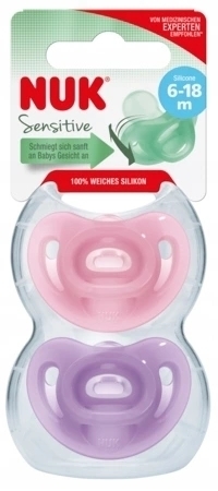 NUK 736434 Sensitive girl 6-18m, 2ks