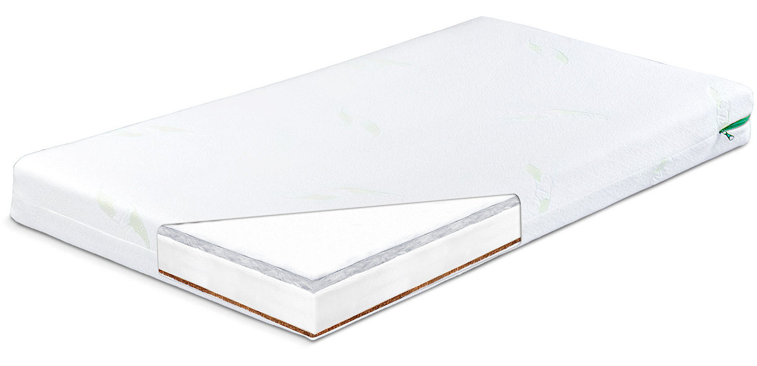 Sensillo Matrac Pohánka-Molitán-Kokos LUXE hr.11cm, 120×60 cm Aloe Vera