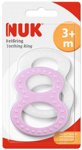 NUK Hryzátko "8" bielo/fialové