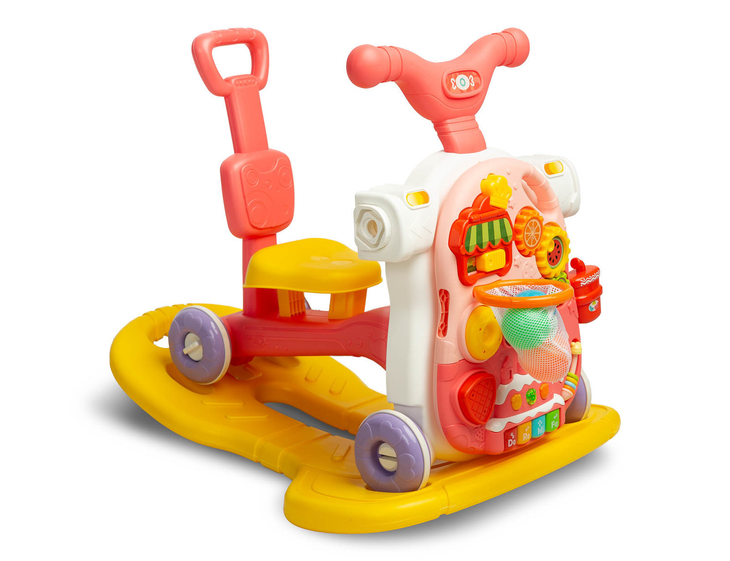 Toyz multifunkčné chodítko 5v1 ružové