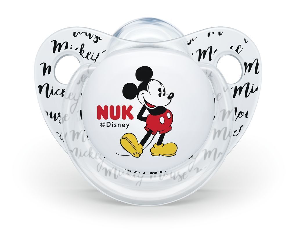 NUK Cumlík silikónový MICKEY 1ks, 0-6m