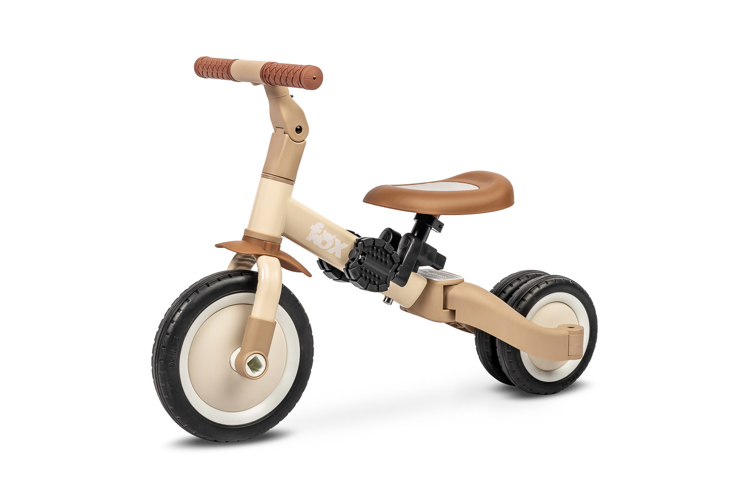 Toyz Detské odrážadlo/trojkolka FOX 4v1 beige