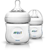Avent kojenecká fľaška Natural 2x125ml BPA free SCF690/27