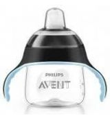 AVENT Hrnček pre prvé dúšky Premium 200 ml, 6 mes.+ čierna
