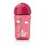 AVENT Hrnček so slamkou 340ml 18 mes.+ ružový