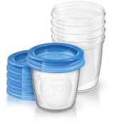 Avent SCF619/05 Pohárik 180 ml.na uskladnenie materského mlieka 5 ks
