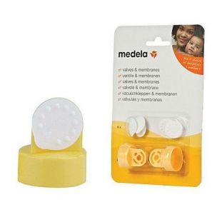 Medela 2 ventily vr. 6 bielych membrán