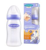 Lansinoh Dojčenská Fľaša s cumlíkom NaturalWave Cumlom, 240 ml.