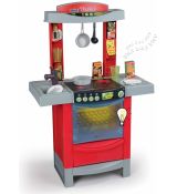 Smoby 24147 Kuchynka CookTronic Tefal zvuková svetelná červená + 16 doplnkov, 86 cm