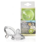 Tommee Tippee 211286 Náhradný Cumlík Antikolikový Plus so stredným prietokom 3m+, 2 ks
