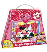 Clementoni Puzzle s drahokamami Minnie nakupuje 104 dielikov