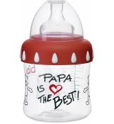 Bibi Antikoliková fľaša so širokým hrdlom Papa is the Best, 150 ml