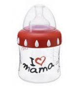 Bibi Antikoliková fľaša so širokým hrdlom I Love Mama, 150 ml