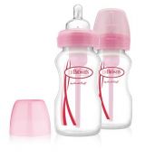 Dr. Brown's Dojčenská fľaša so širokým hrdlom OPTIONS ružová 270 ml, 2ks