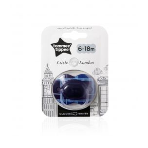 Tommee Tippee Cumlík silikónový Little London pre chlapca 6-18m, 1ks