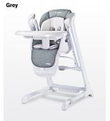 Caretero Detská jedálenská stolička 2v1 Indigo grey