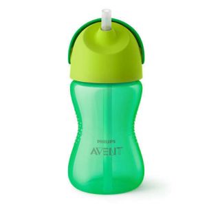 Avent SCF798/01 Hrnček so slamkou zelený 300ml, 12m+