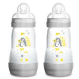 MAM Kojenecká fľaša Anti-Colic šedé 2x260ml, 2m+