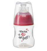 Bibi Antikoliková Fľaša so širokým hrdlom Papa is the Best 120 ml, 0m+