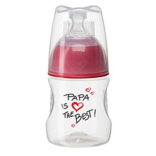 Bibi Antikoliková Fľaša so širokým hrdlom Papa is the Best 120 ml, 0m+