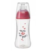 Bibi Antikoliková Fľaša so širokým hrdlom Papa is the Best 620 ml, 0m+
