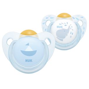 NUK Latexový cumlík Rose&Blue 0-6m, 2ks