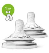 Avent SCF042/27 Cumlík Natural na prirodzené kŕmenie 2 otvory 1m+, 2 ks