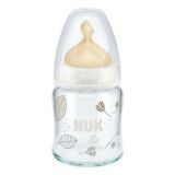 Nuk Kojenecká fľaša sklenená First Choice latex 120 ml, 0-6m