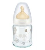 Nuk Kojenecká fľaša sklenená First Choice latex 120 ml, 0-6m