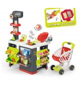 Smoby 350213 Supermarket šedozelený
