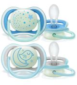 Avent SCF376/21 Silikónový cumlík Ultra Air boy 6-18m, 2ks