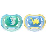 Avent SCF349/11 Silikónový cumlík Ultra air boy 18m+, 2ks