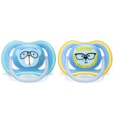 Avent SCF349/14  Silikónový cumlík Ultra air boy 18m+, 2ks