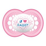 MAM silikónový cumlík Love&Affection Daddy girl 1ks, 6m+