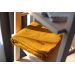 Sensillo Bavlnená pletená deka horčicová 100x80 cm