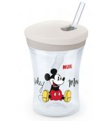NUK 255457 pohár so slamkou Mickey 230ml, 12m+