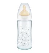 Nuk Kojenecká fľaša sklenená First Choice latex 240 ml, 0-6m