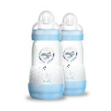 MAM Kojenecká fľaša Anti-Colic modrá 2x260ml, 2m+