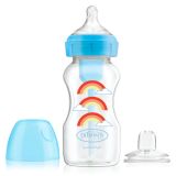 Dr. Brown's WB91605 Fľaša Options+ Anti-Colic modrá 270ml, 6m+