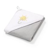 BabyOno 141/08 froté osuška s kapucňou šedá 76x76 cm