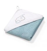 BabyOno 141/09 froté osuška s kapucňou modrá 76x76 cm