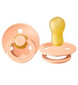 BIBS Cumlík z prírodného kaučuku peach sunset (M) 1ks, 6m+