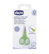Chicco Nožnice s guľatou špičkou zelené