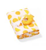 BabyOno 536/03 Plienka z bambusového mušelínu 120x120cm + hrkálka